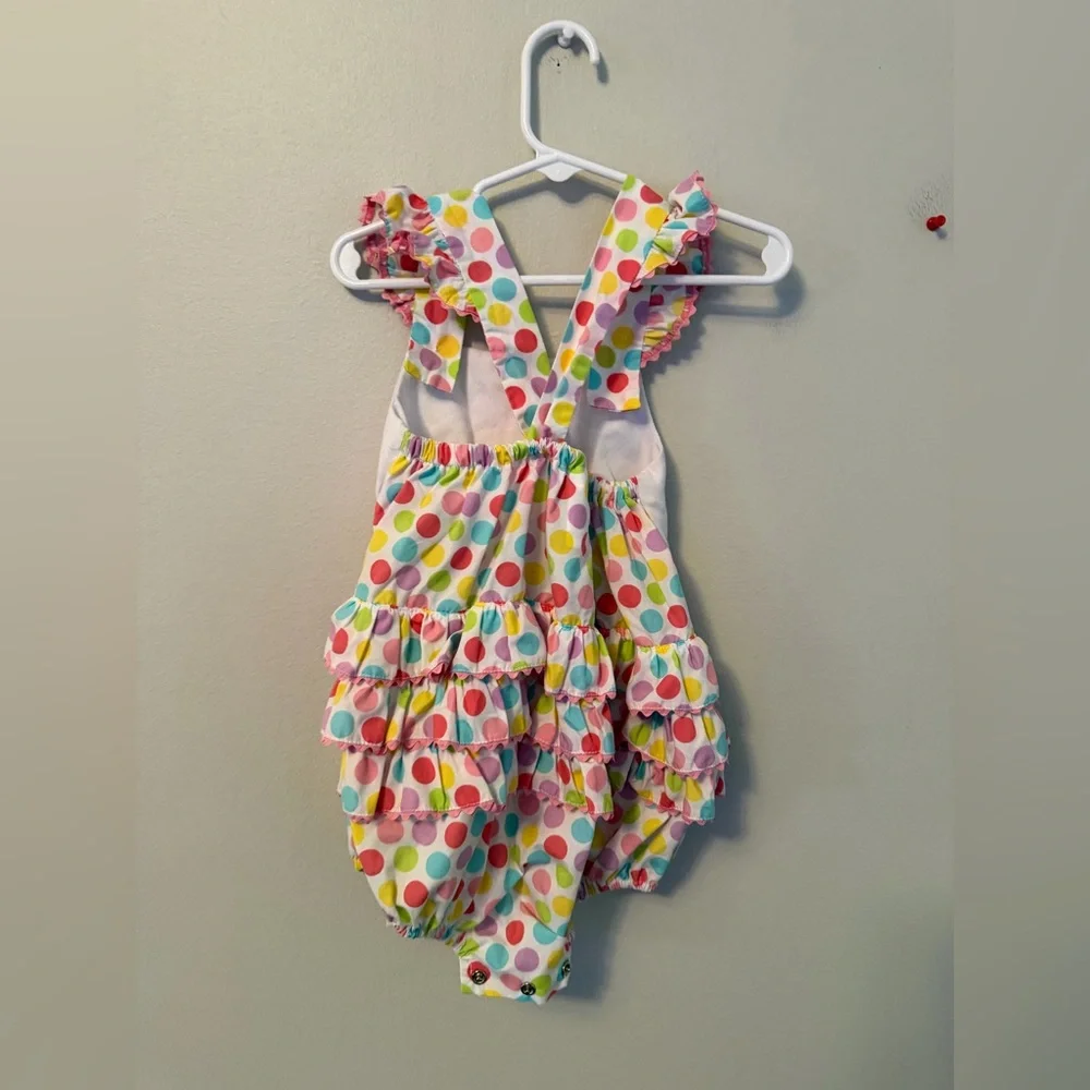 Southern Tots Colorful Polka Dot Bunny Bubble